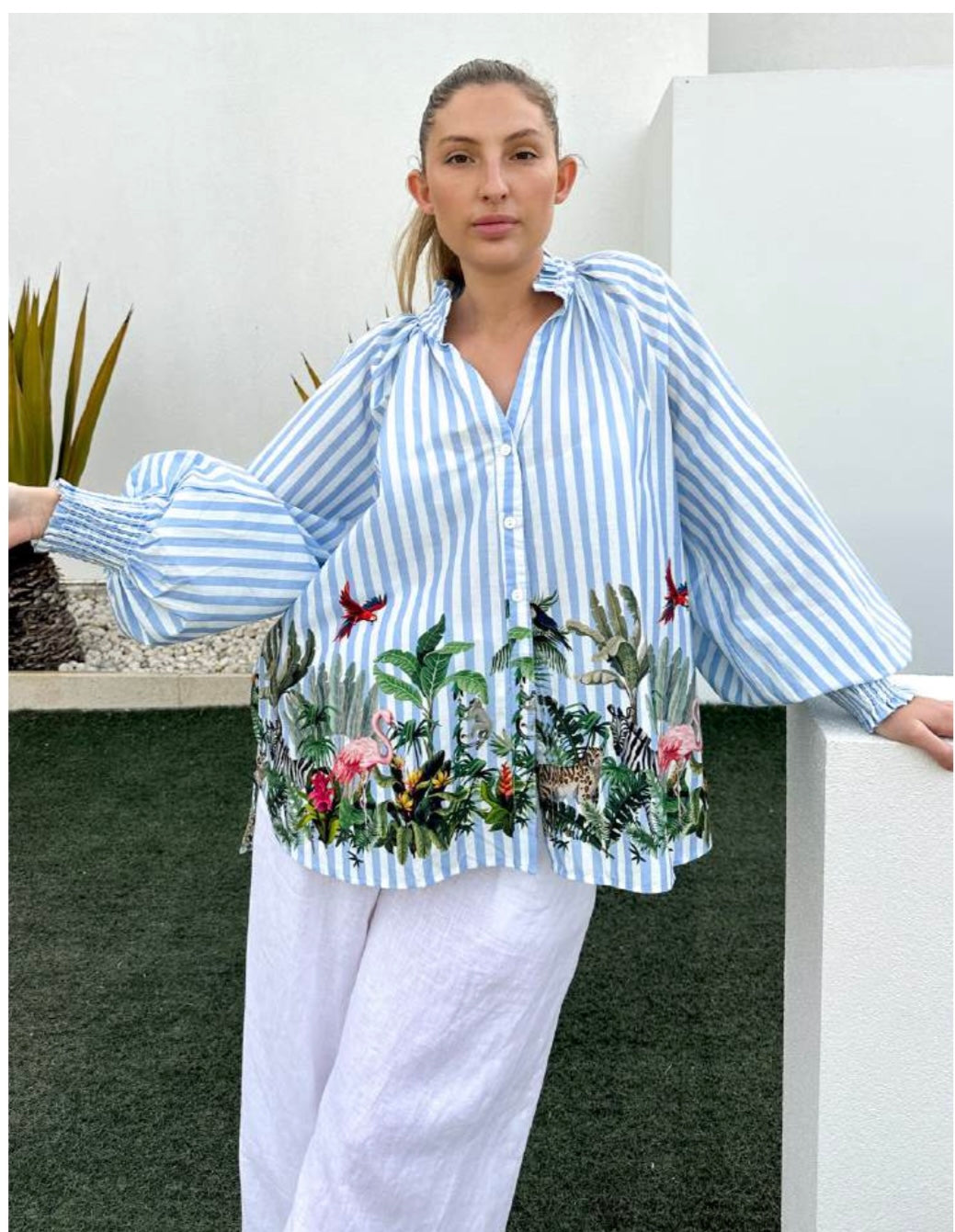 Tropical Top - Blue