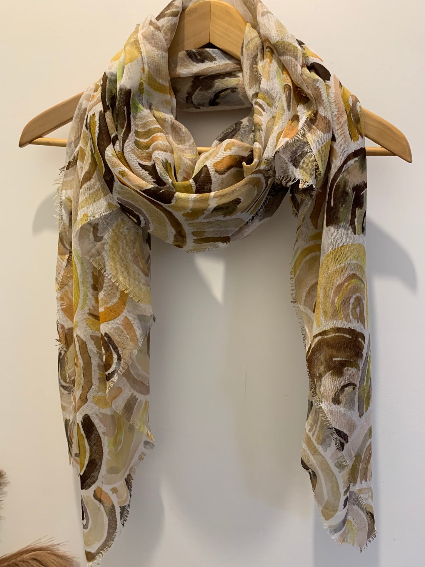 Rainbow scarf - earth