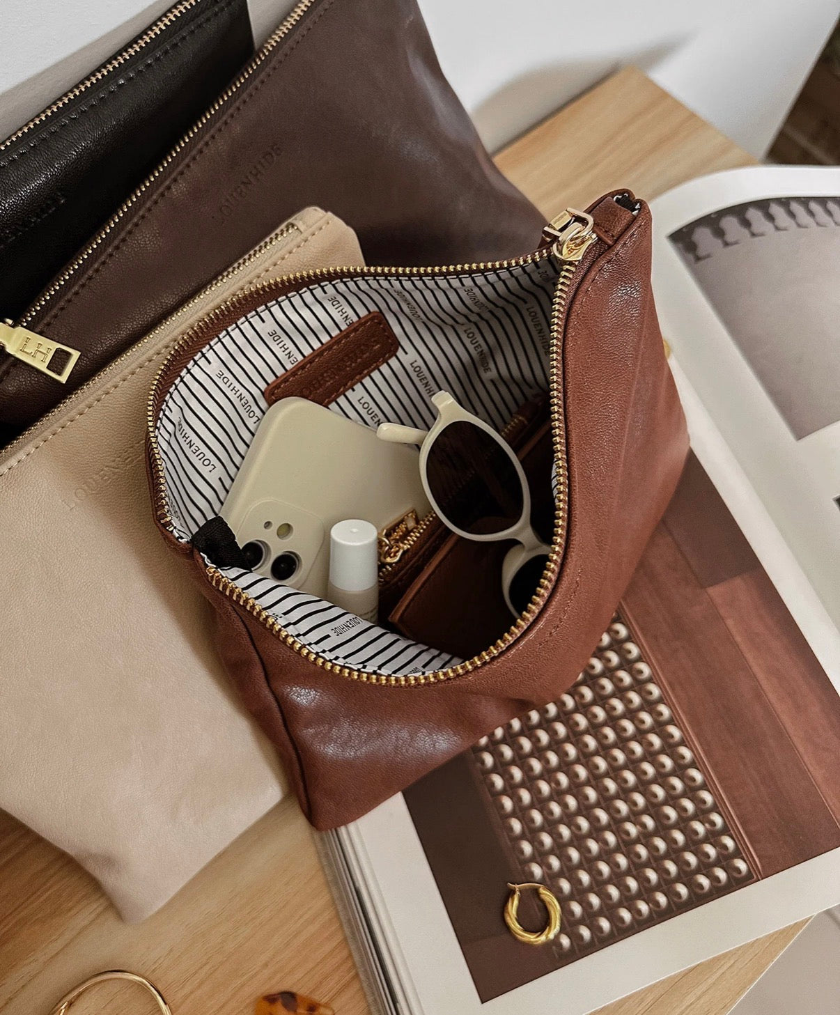 Louie Pouch - Saddle Cognac