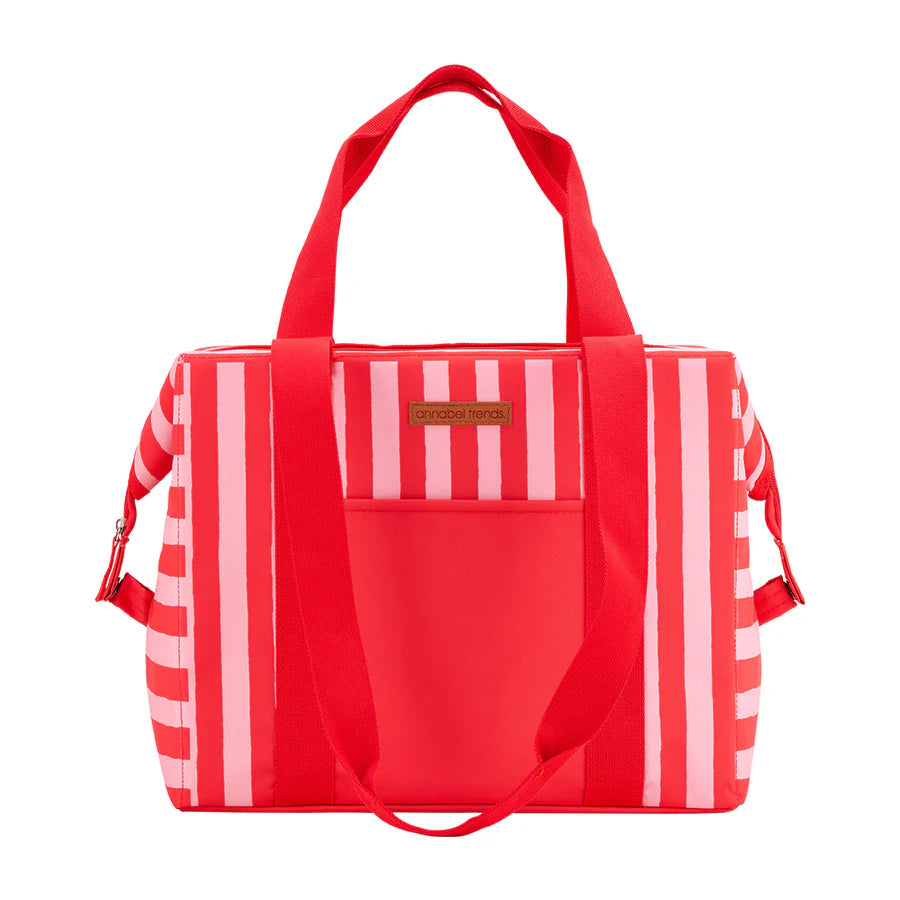 Picnic Cooler Bag - Box - Red Stripe