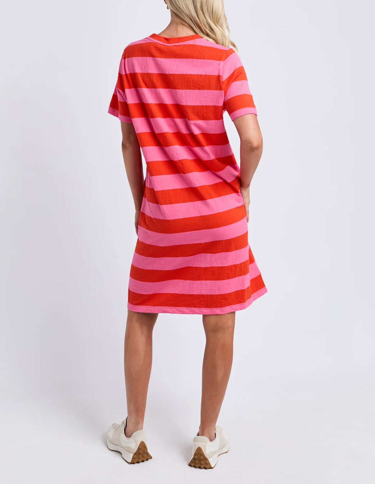 Spritz Stripe Dress Tangelo/Pink Lemonade