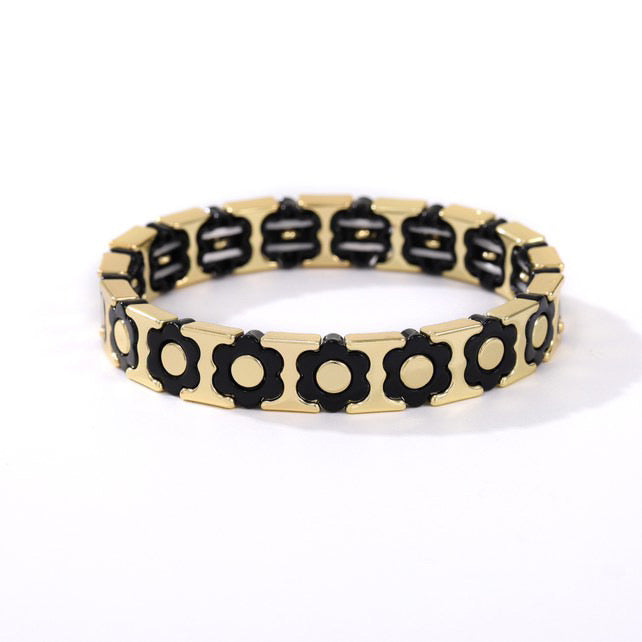 Funky Elasticised bracelet- flower
