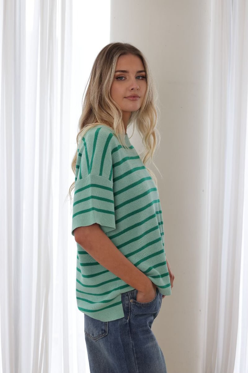 Green Striped T-Shirt