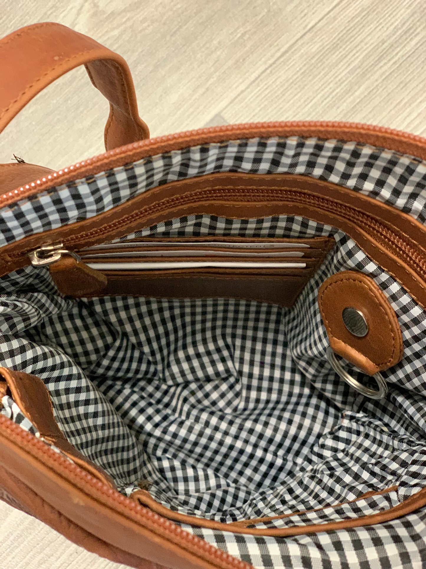 Floral Crossbody Bag - Tan