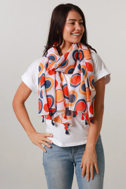 Orange Spot scarf