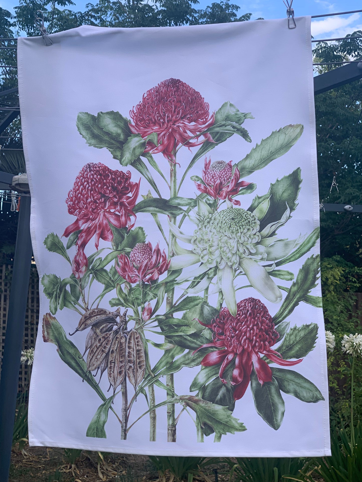 Waratah Tea Towel