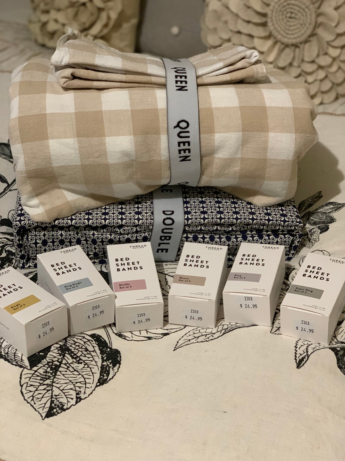 THREAD DESIGN Bed Sheet Bands