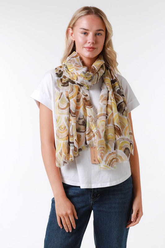 Rainbow scarf - earth