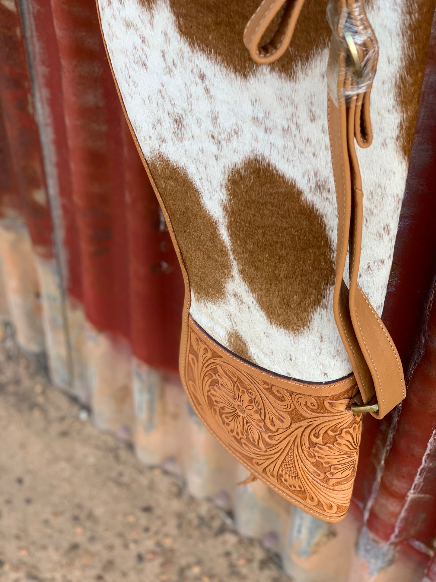 Tooling Leather Cowhide Rifle Case -Tan