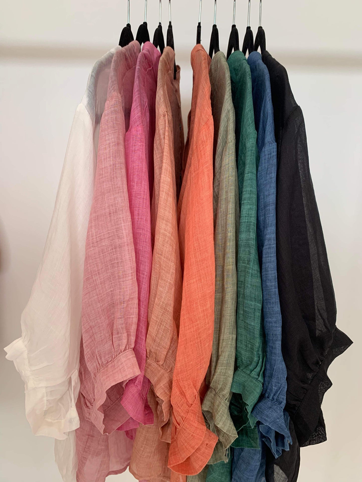Erika Aurora Linen Top in Denim