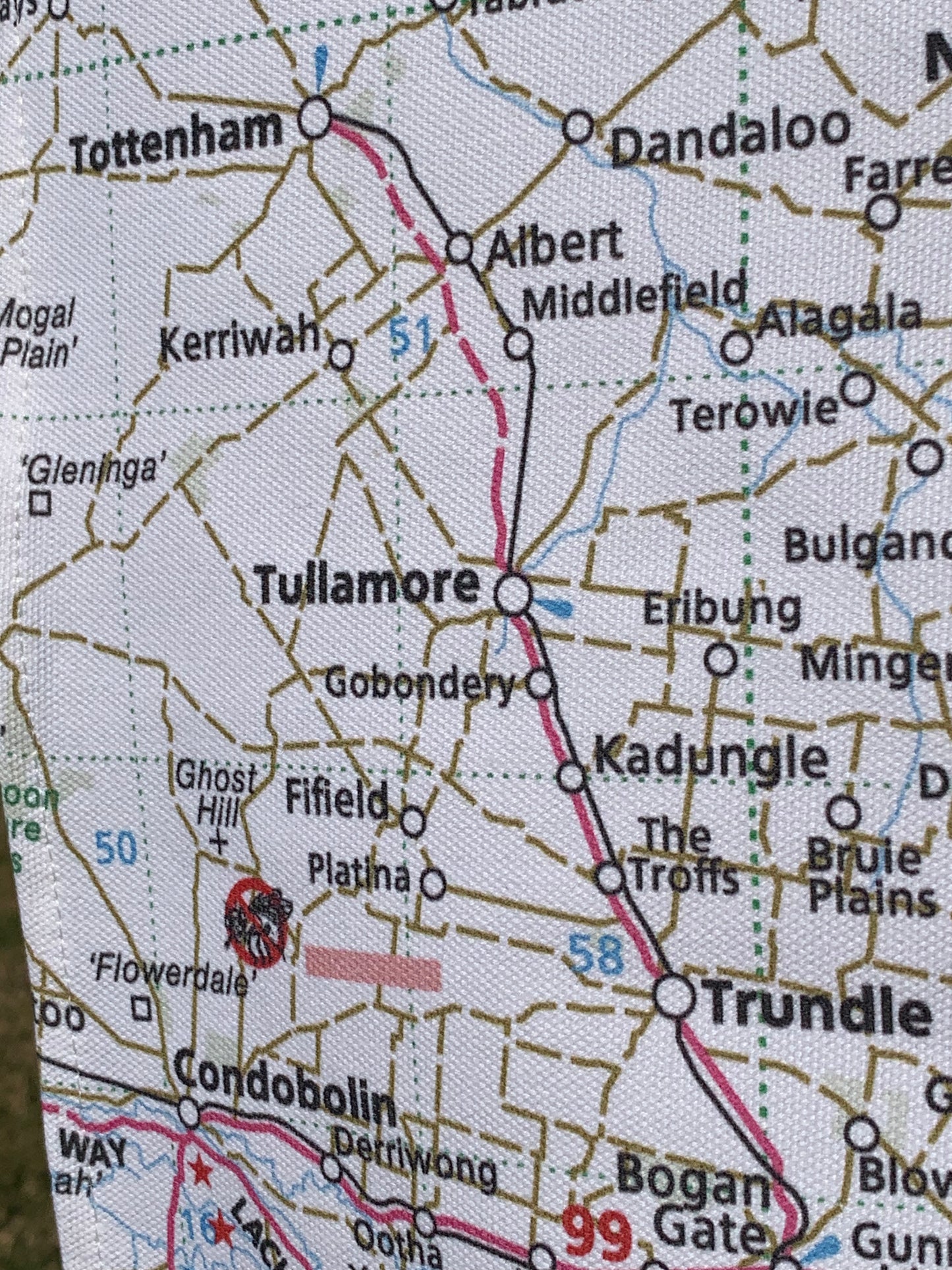 Trangie Map T Towel