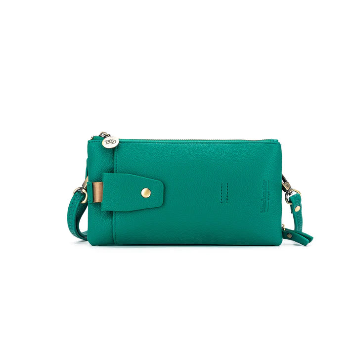 Crossbody iPhone /wallet/ double glass case - Green