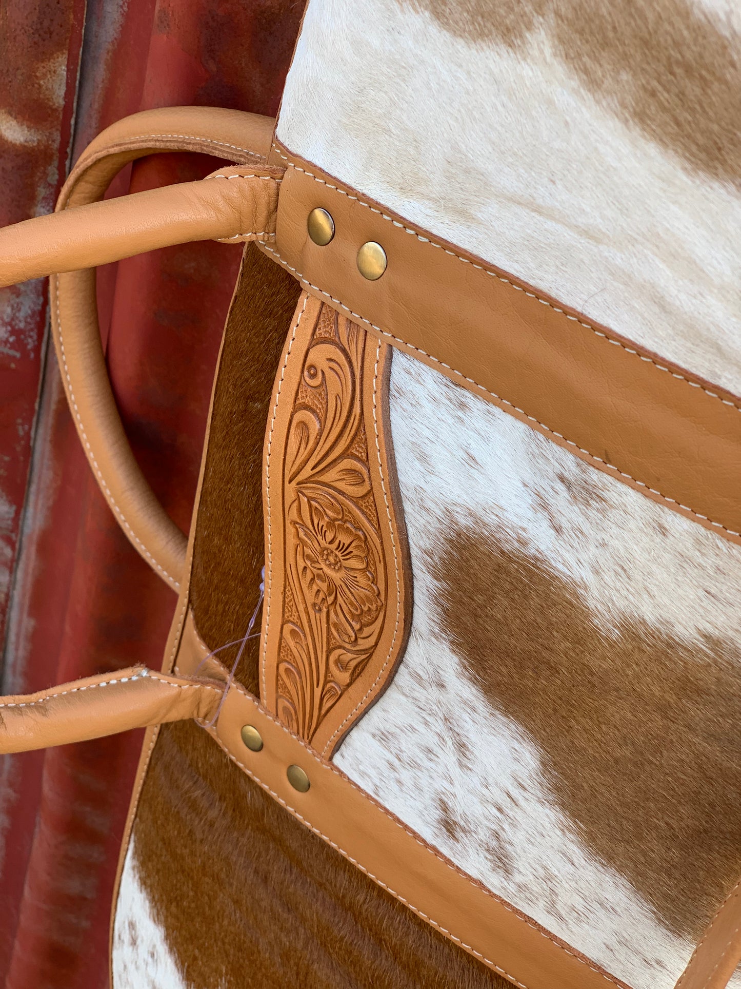Tooling Leather Cowhide Rifle Case -Tan