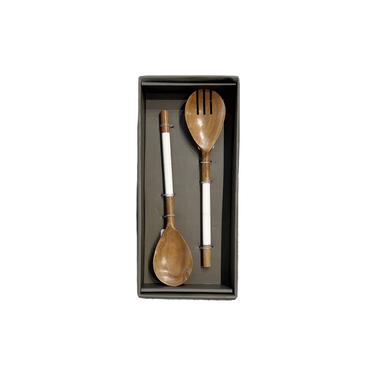 Timber & White Salad Servers