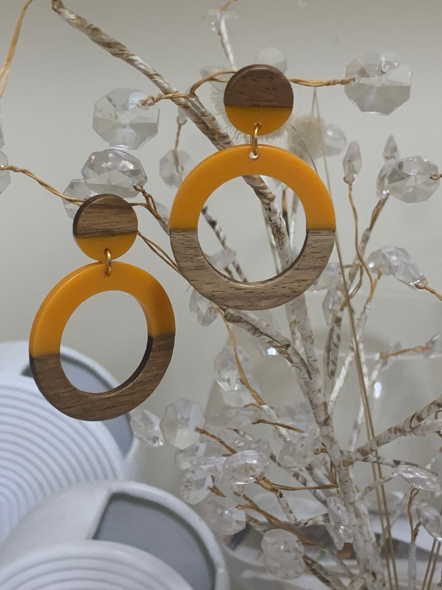 Resin/timber E/R - circles