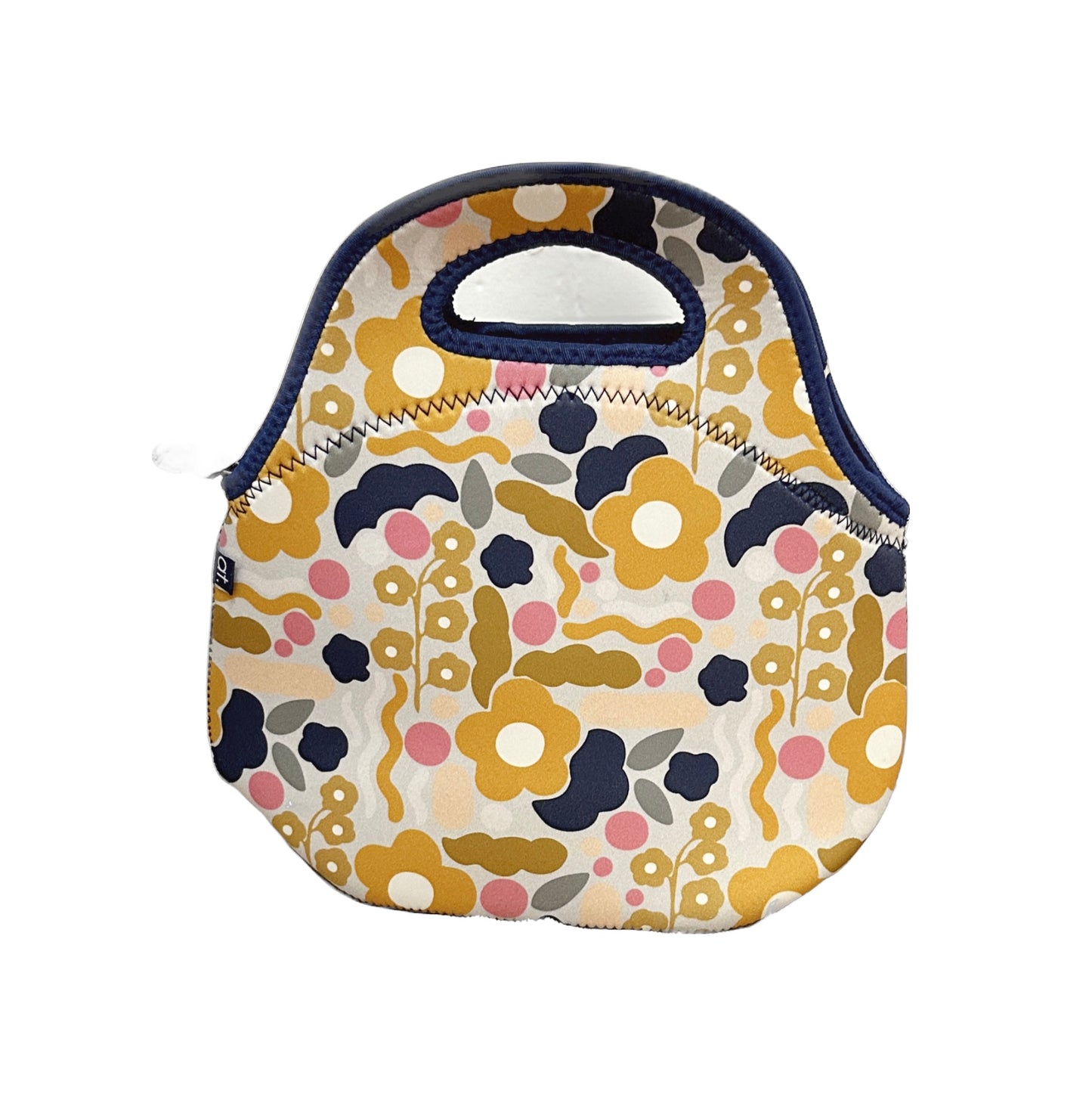 Floral Puzzle Mustard Lunchware