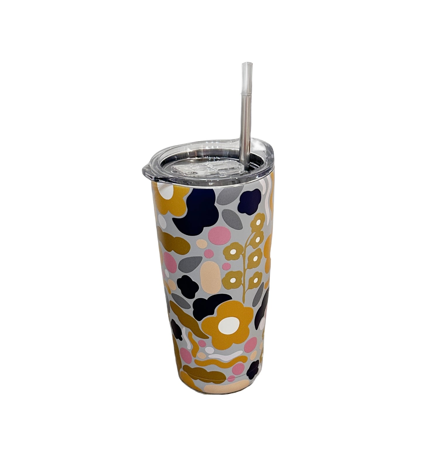 Floral Puzzle Mustard Lunchware
