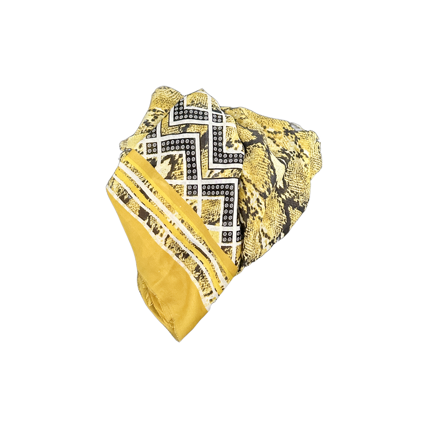 Snake Skin Mustard Scarf