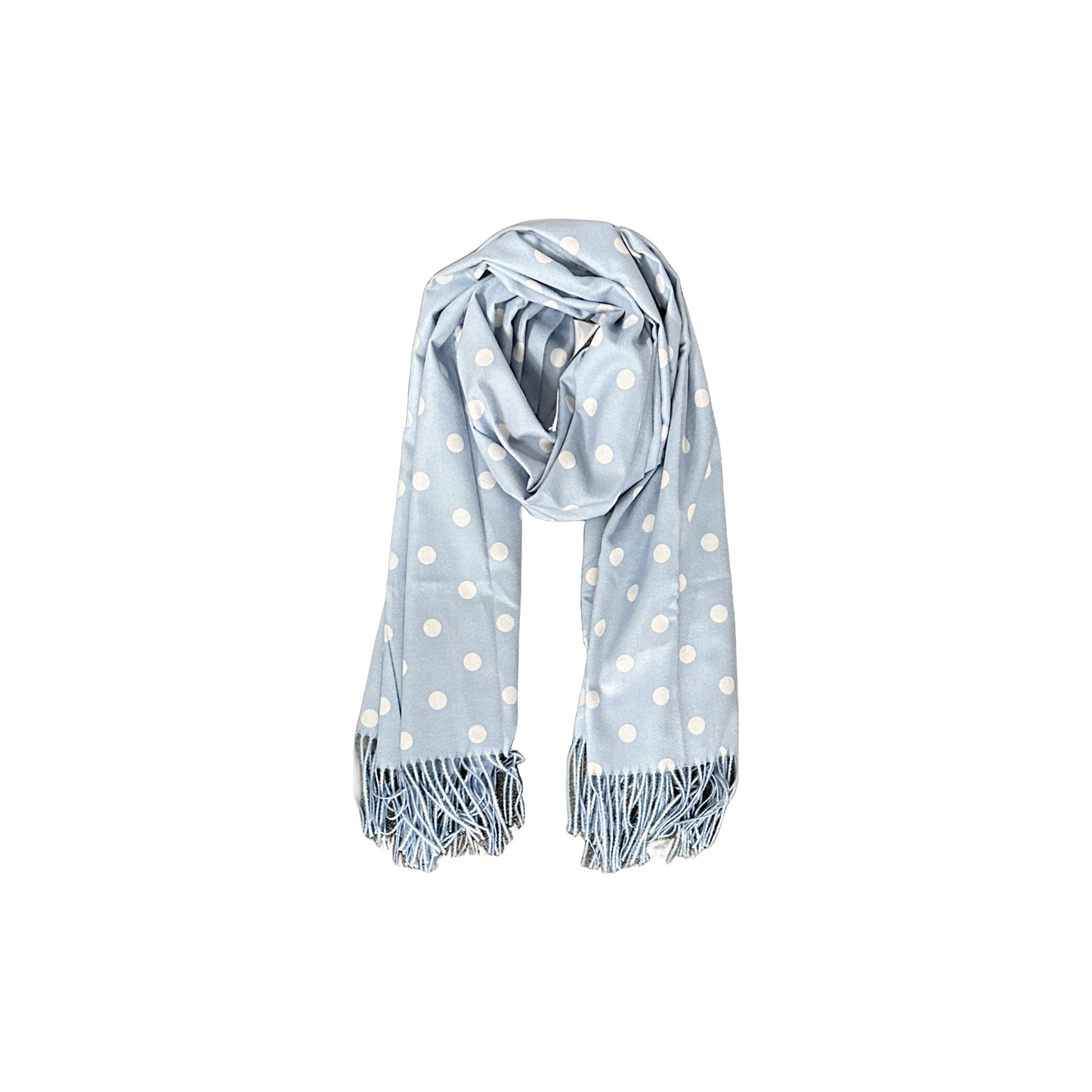 Cashmere and Cotton Spot Scarf