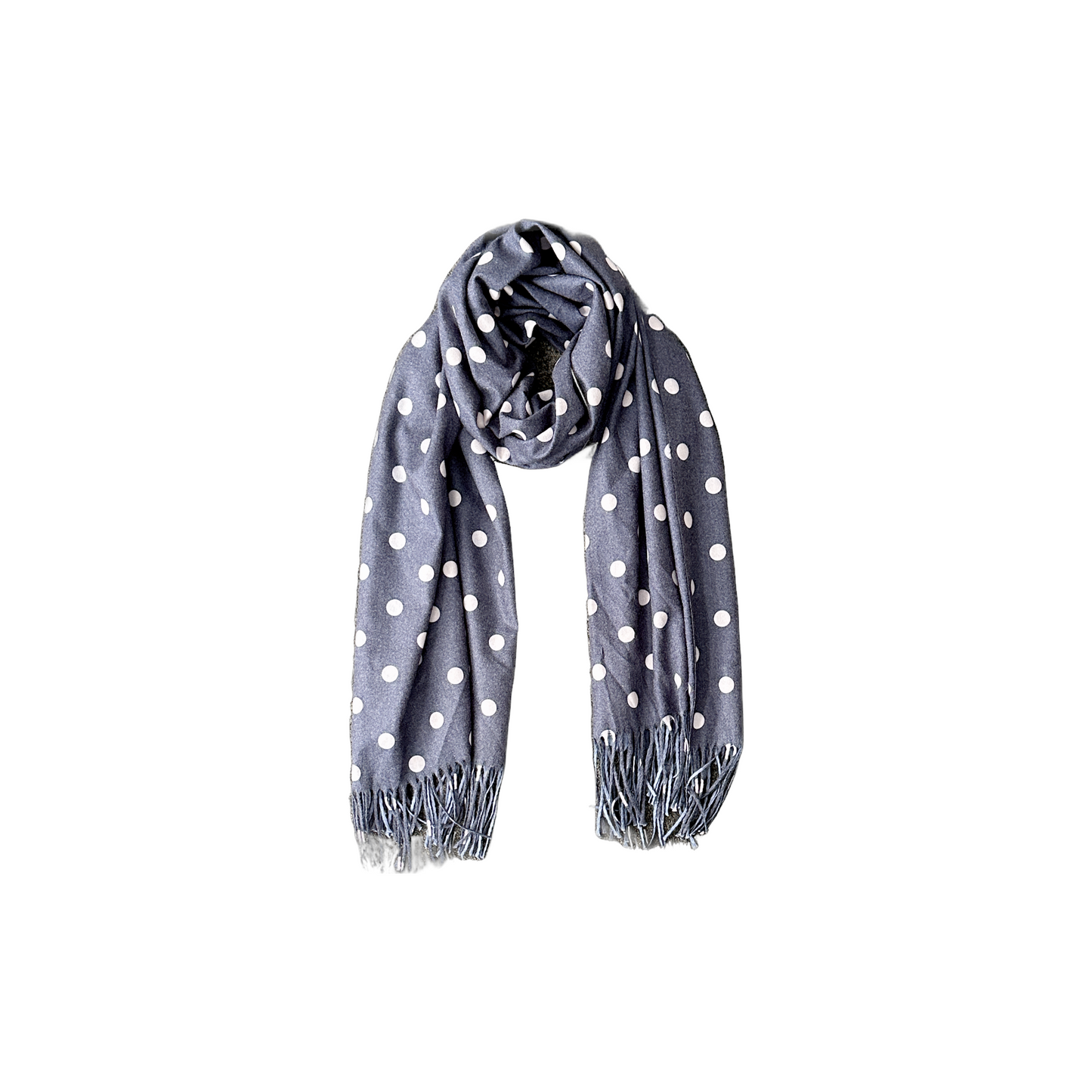Cashmere and Cotton Spot Scarf