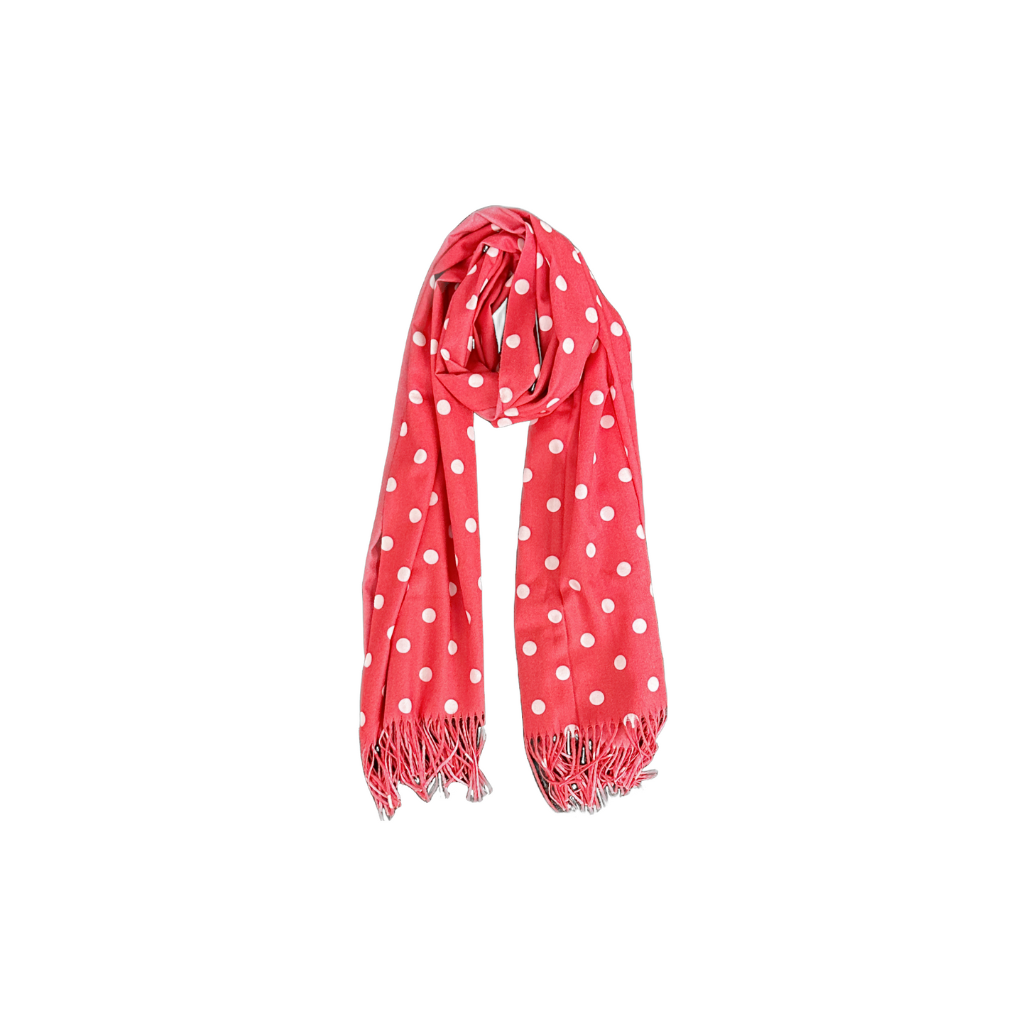 Cashmere and Cotton Spot Scarf