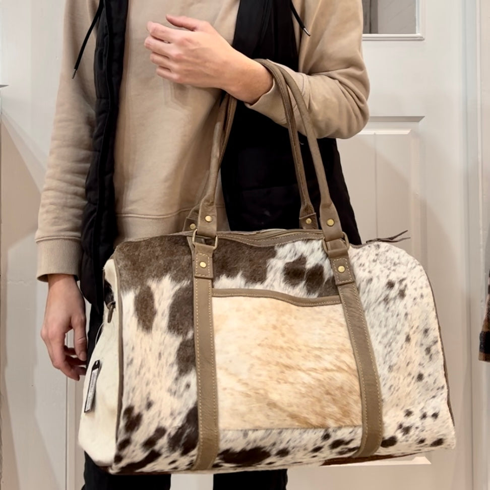 Cowhide Duffle Bag