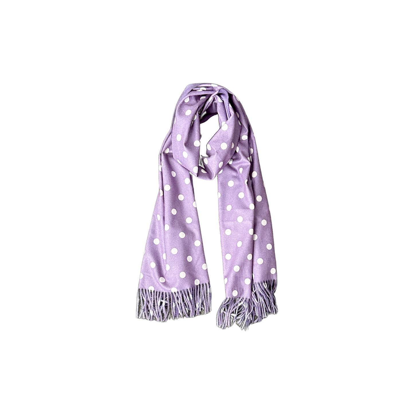 Cashmere and Cotton Spot Scarf