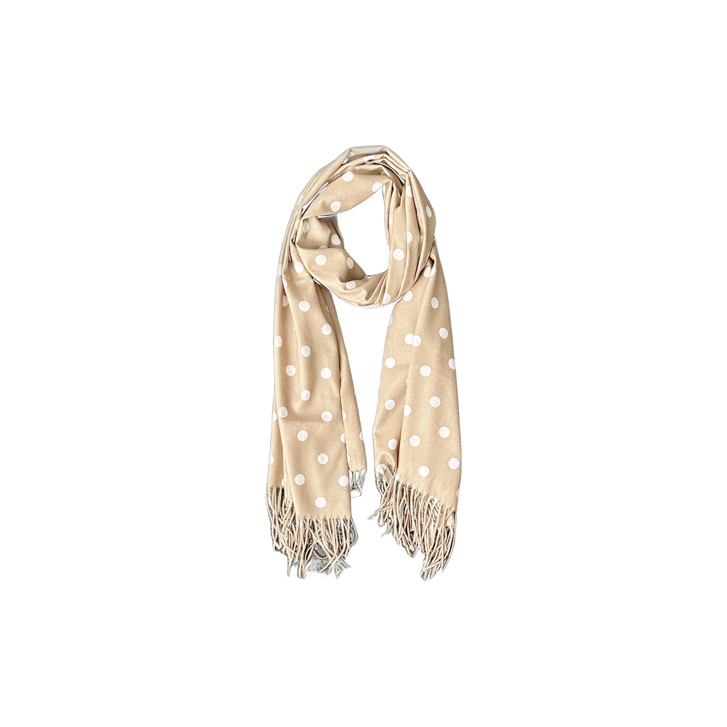 Cashmere and Cotton Spot Scarf
