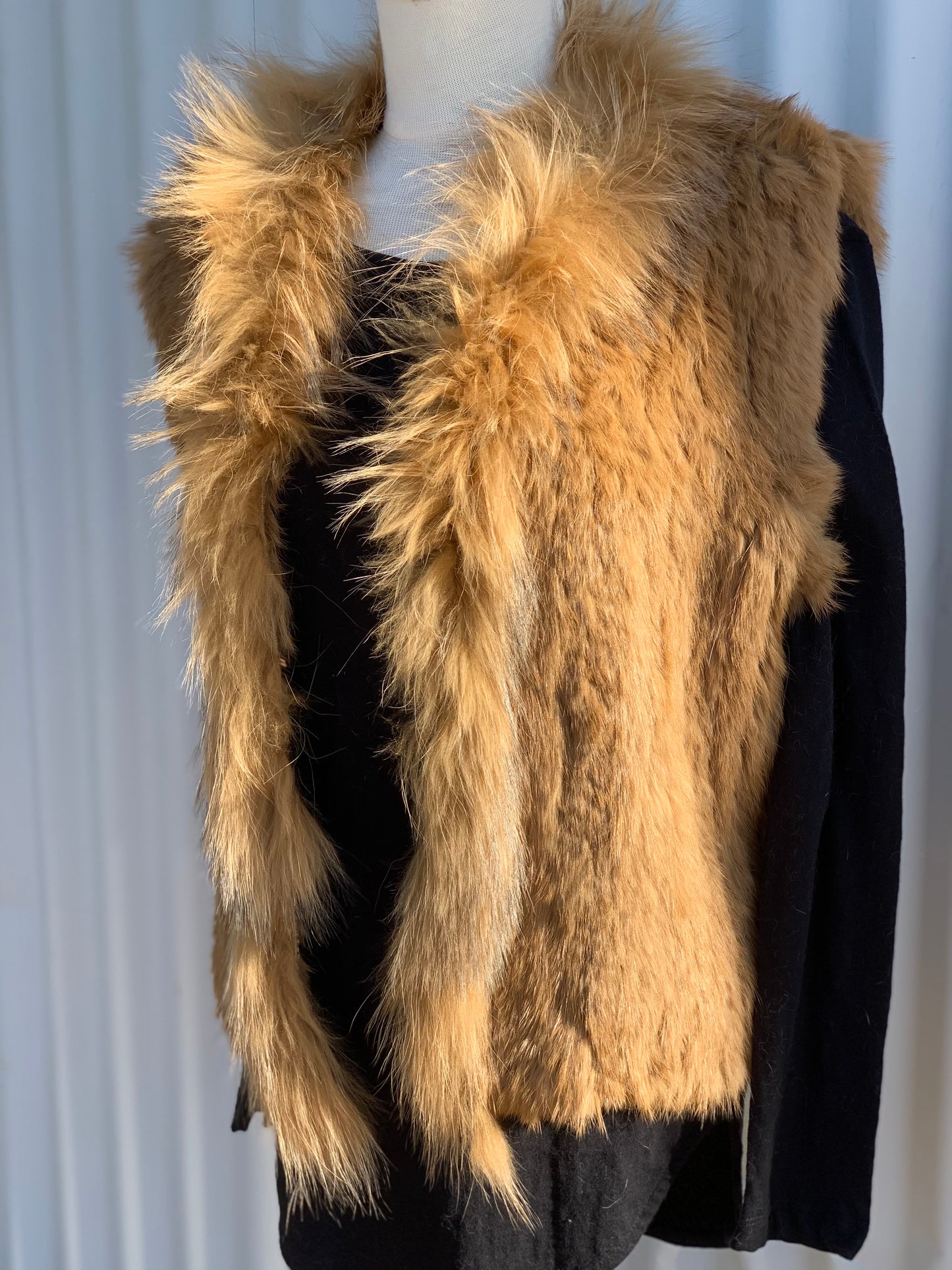 Rabbit Fur Vest - Short