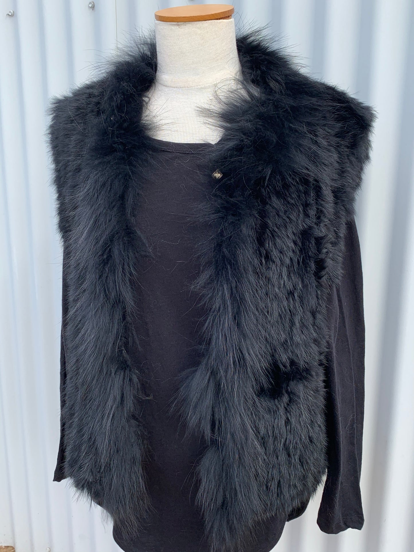 Rabbit Fur Vest - Short