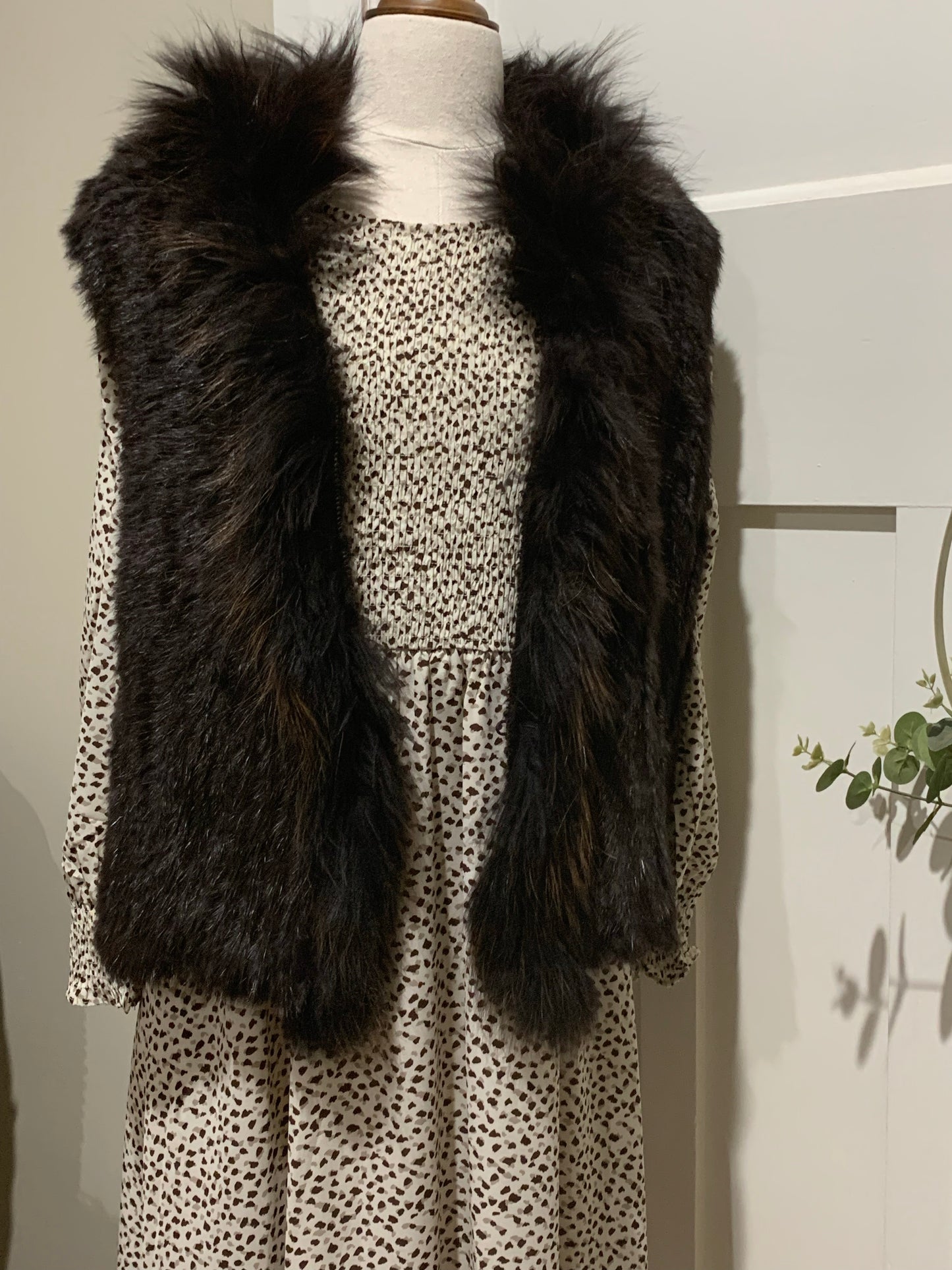 Rabbit Fur Vest - Short