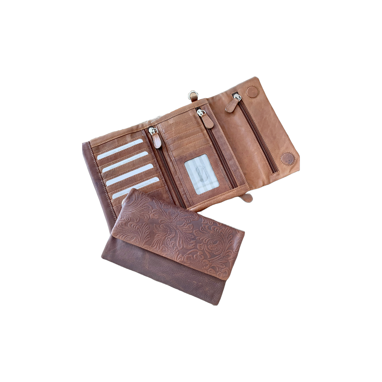 Embossed Oilskin Wallet