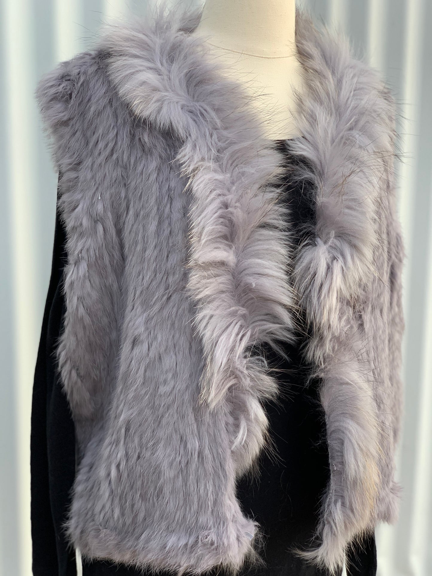 Rabbit Fur Vest - Short