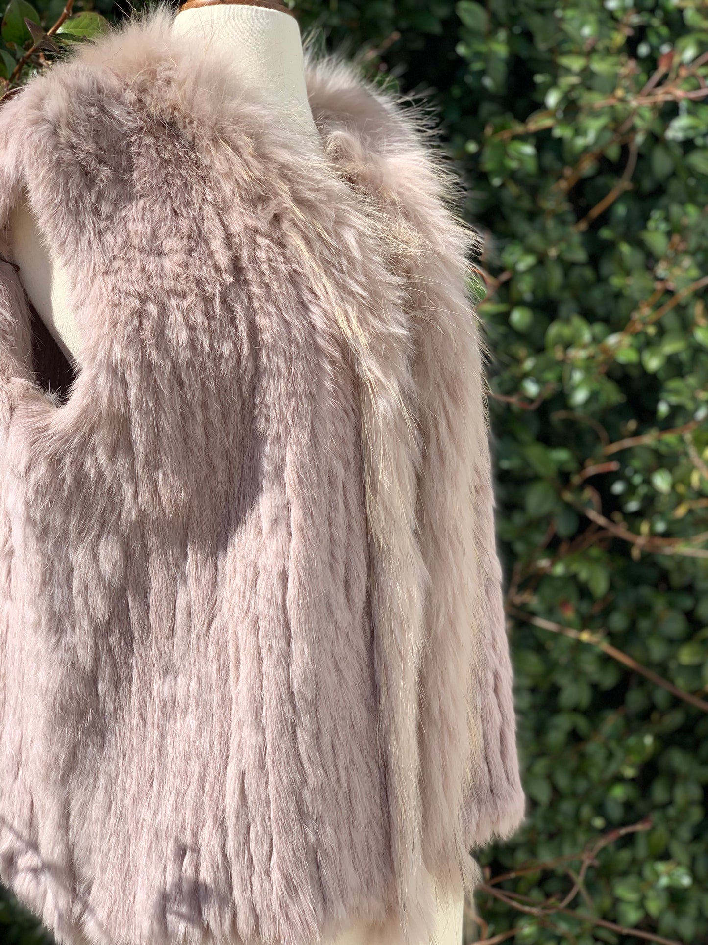 Rabbit Fur Vest - Short