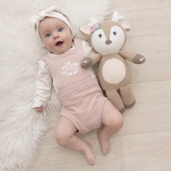 Ava the Fawn knitted toy