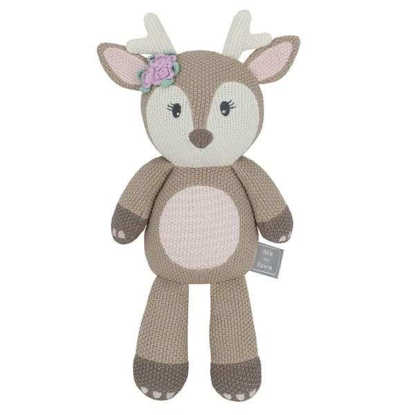 Ava the Fawn knitted toy
