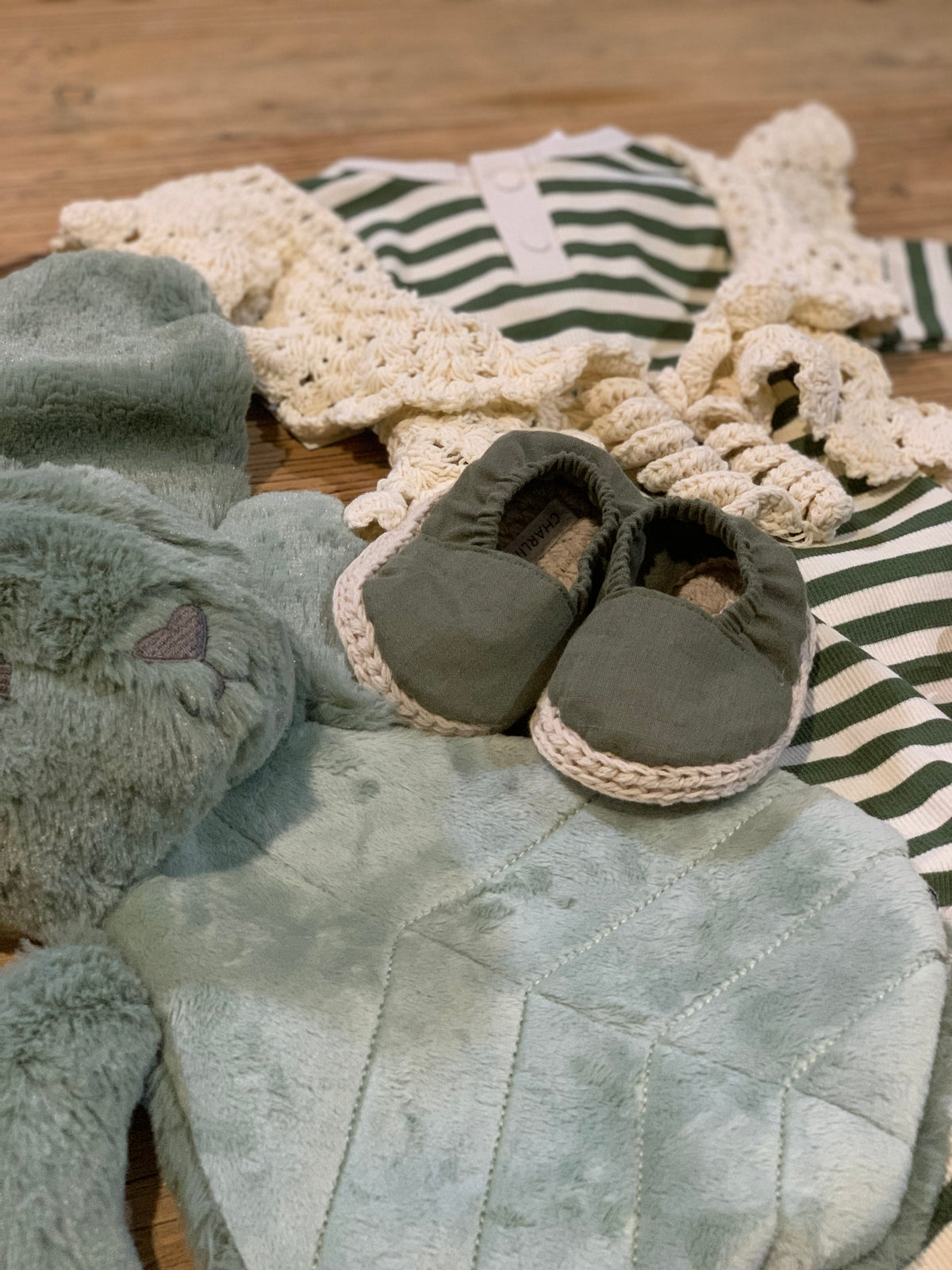 Charlimooz - Espradrills (Crochet Sole & Cotton Top) Olive