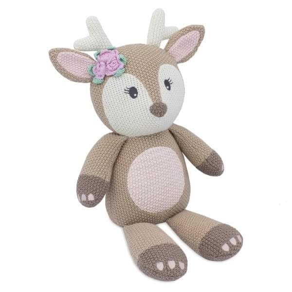 Ava the Fawn knitted toy