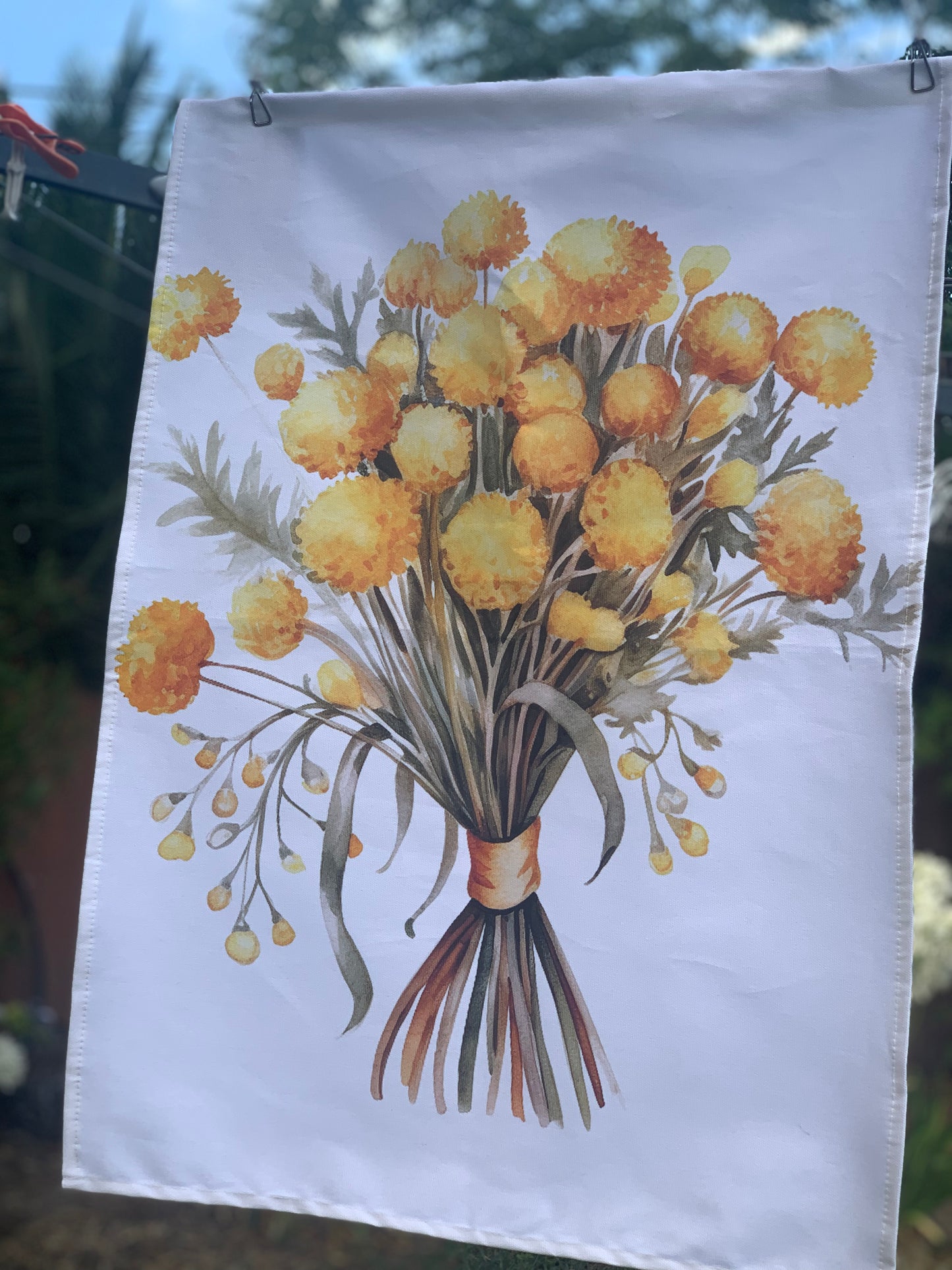 Billy Button Tea Towel