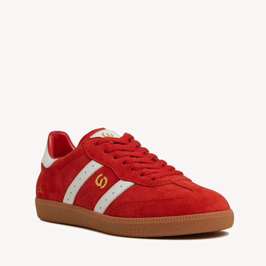 2001 PARALLEL AURORA RED SUEDE/WHITE LEATHER