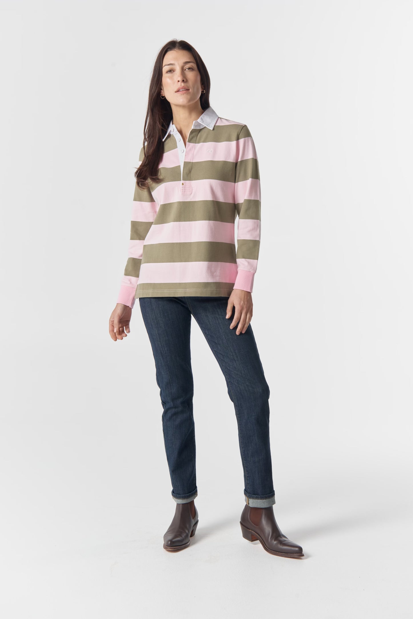Goondiwindi Pink/Sage Rugby Top