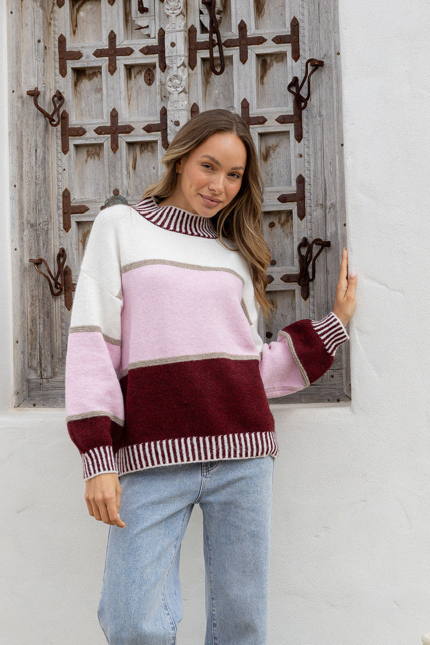 Kenzie Block Knit