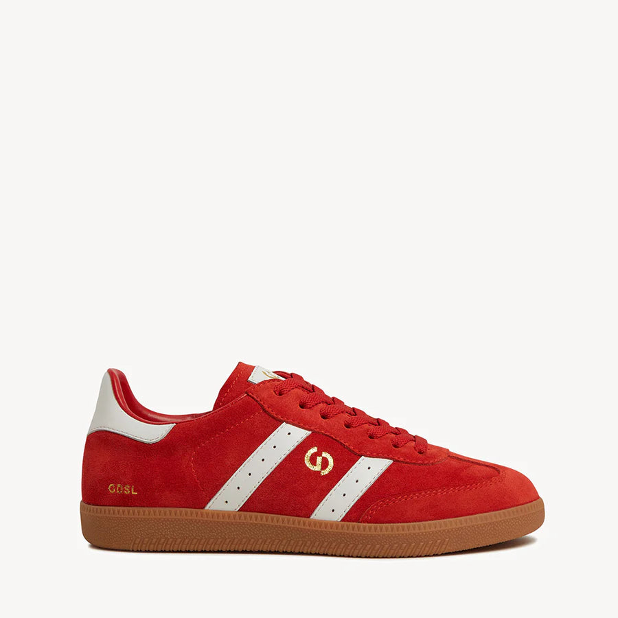 2001 PARALLEL AURORA RED SUEDE/WHITE LEATHER