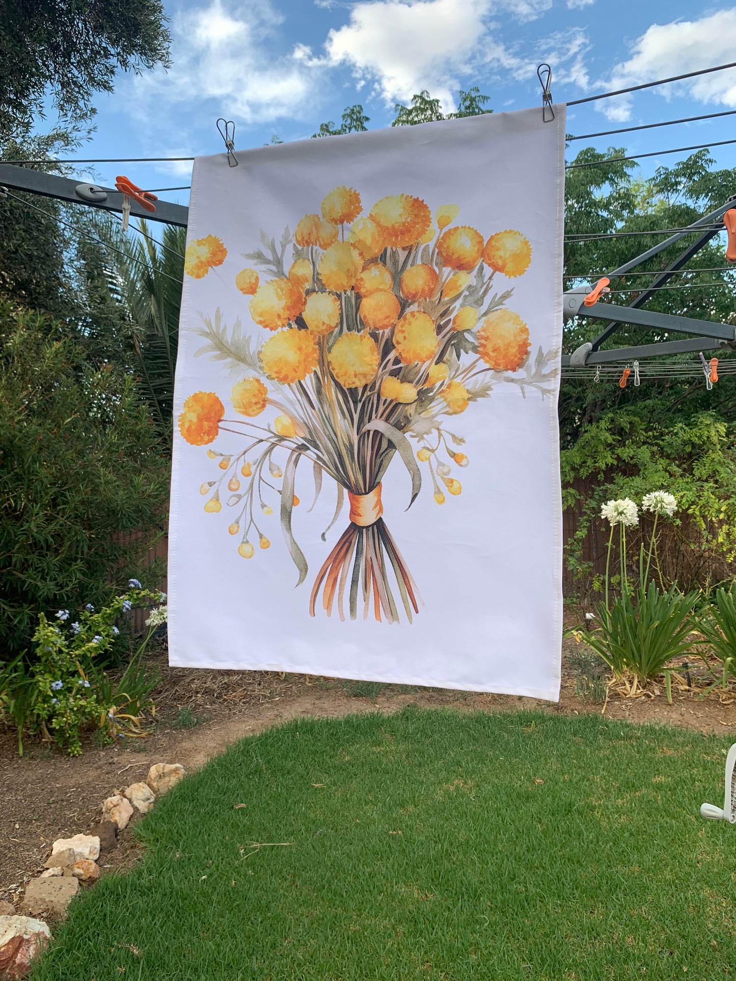 Billy Button Tea Towel