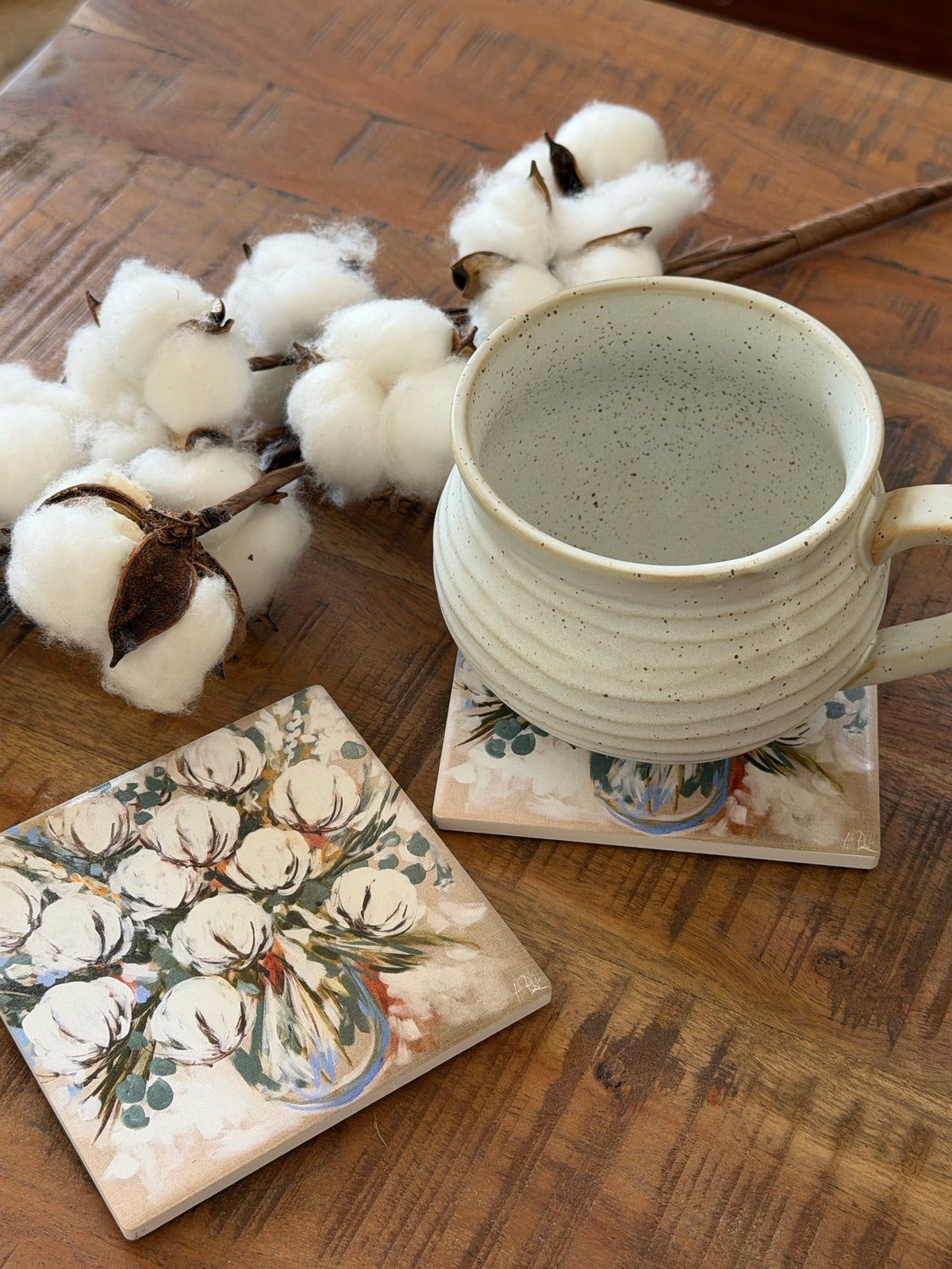 Bouquet of Blooms Coaster Set