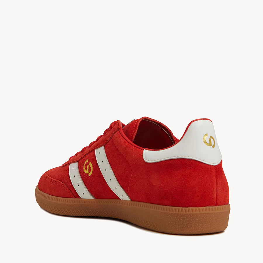 2001 PARALLEL AURORA RED SUEDE/WHITE LEATHER