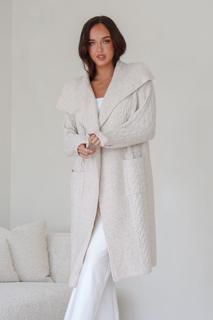 Zimmi Cable knit coat