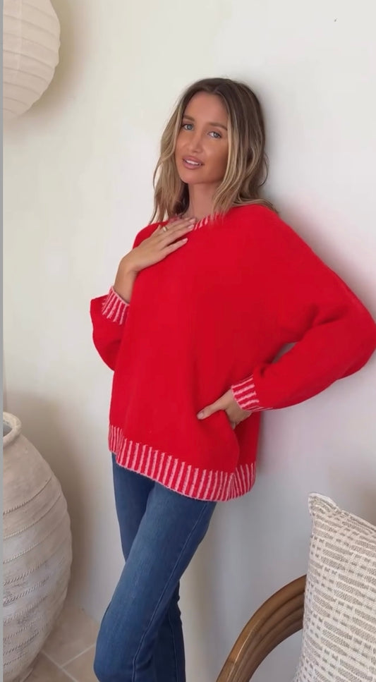Tilly knit -Red