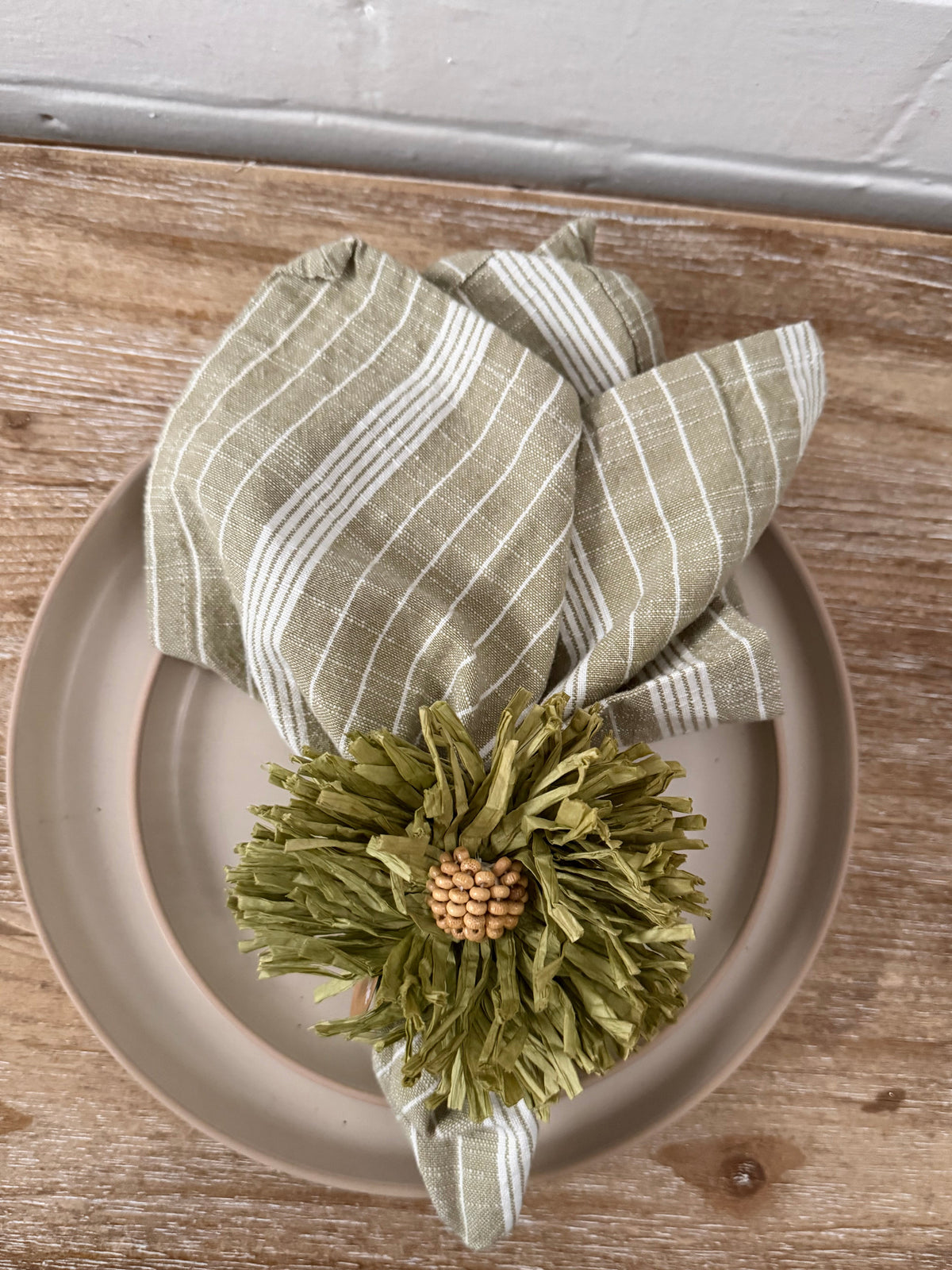 Abel green stripe napkins