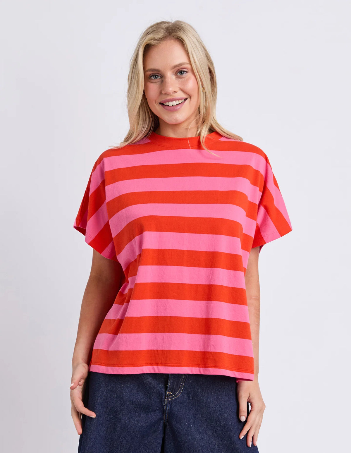 Poet Tee Tangello Pink Stripe